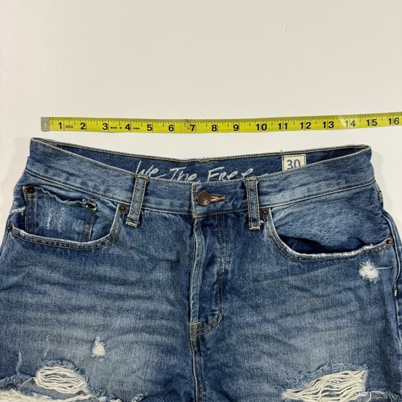 We The Free Byron Bay Sofia Denim Shorts Distressed - Picture 7 of 7